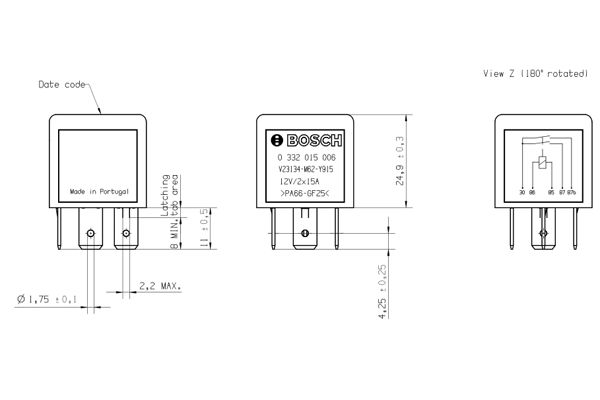 Bosch Relais 0 332 015 006