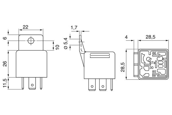 Bosch Relais ventilator 0 332 209 137