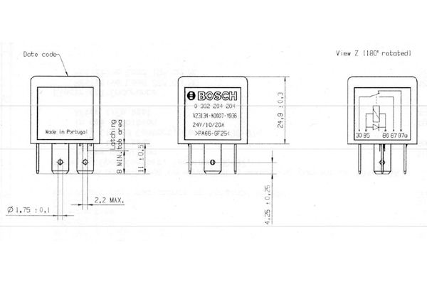 Bosch Relais 0 332 204 204