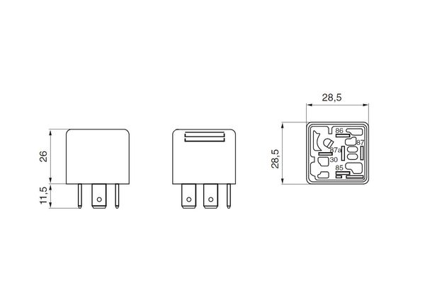 Bosch Relais ABS 0 332 209 206