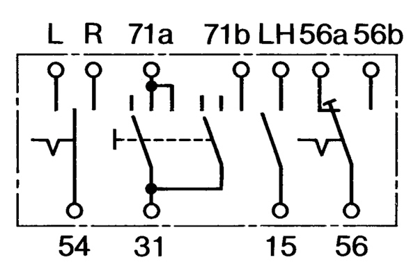 Bosch Knipperlichtschakelaar 0 341 810 010