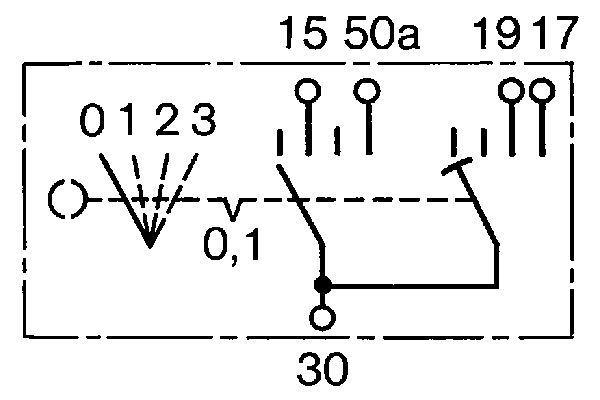 Bosch Voorgloei/startschakelaar 0 342 315 001
