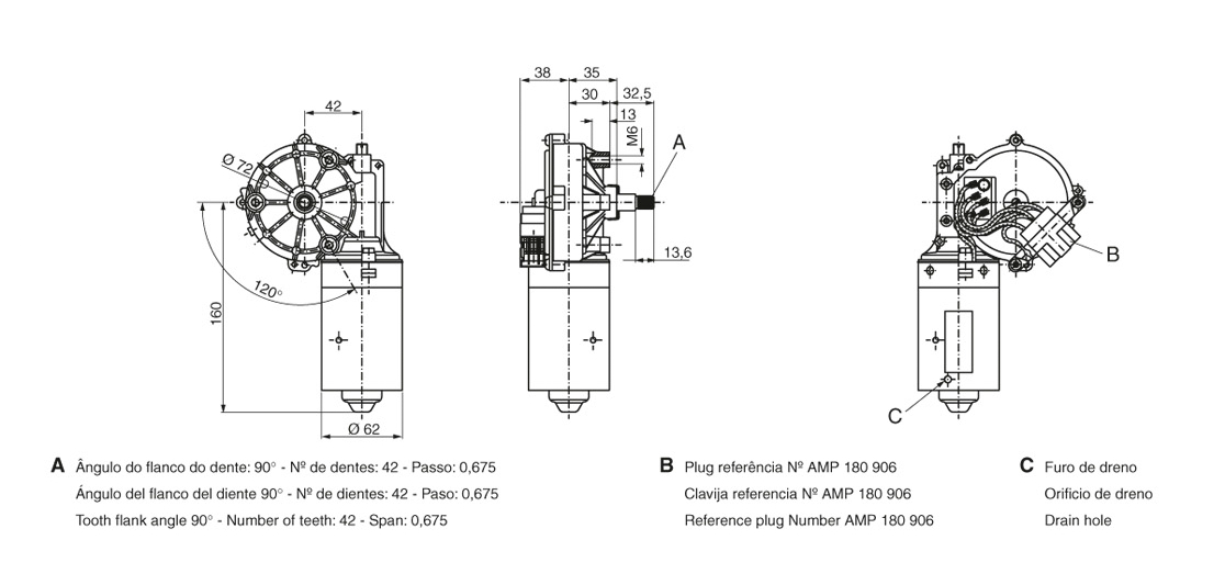 Bosch Ruitenwissermotor 0 390 242 400