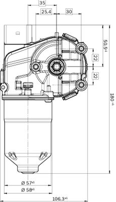 Bosch Ruitenwissermotor 0 390 243 610