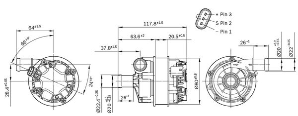 Bosch Hulpwaterpomp 0 392 024 041