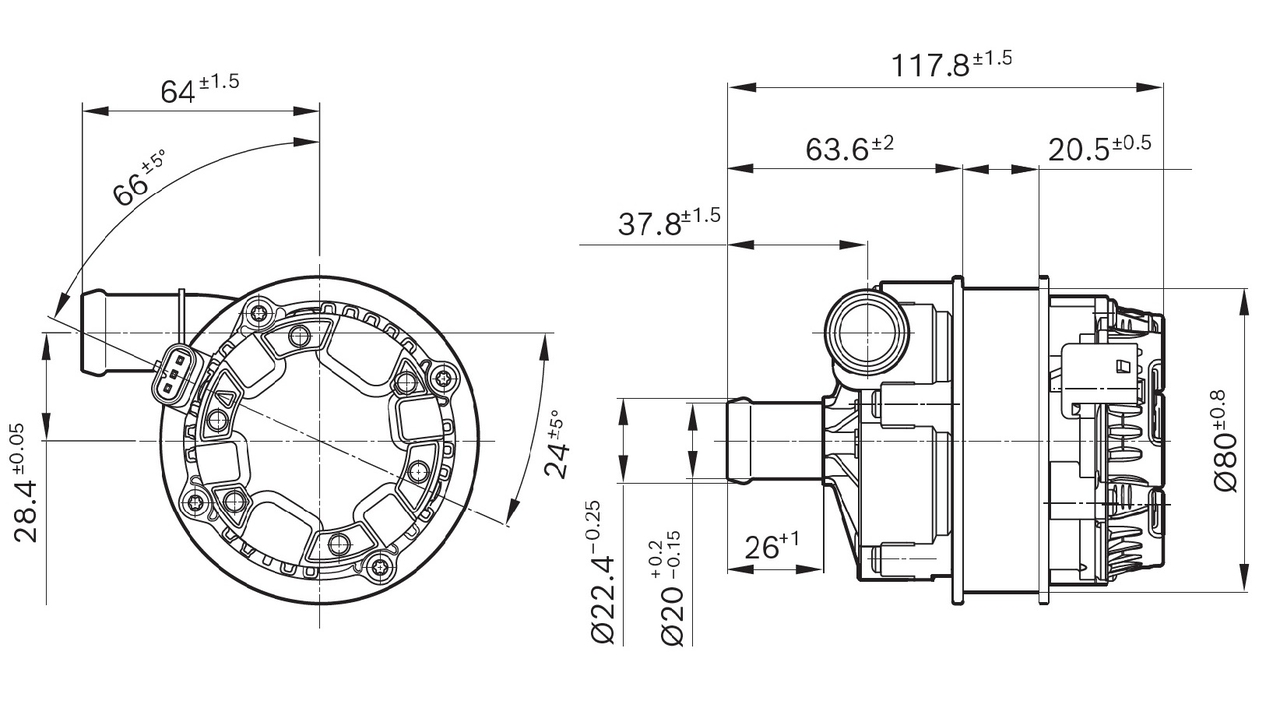 Bosch Hulpwaterpomp 0 392 024 058