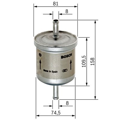 Bosch Brandstoffilter 0 450 905 095
