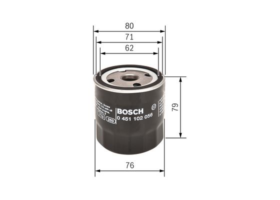 Bosch Oliefilter 0 451 102 056