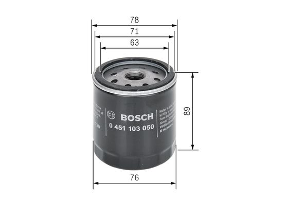 Bosch Oliefilter 0 451 103 050