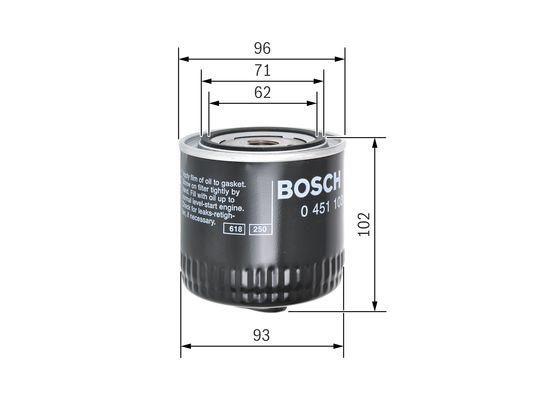 Bosch Oliefilter 0 451 103 062