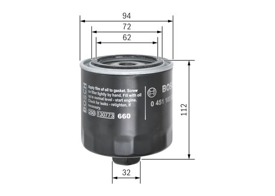 Bosch Oliefilter 0 451 103 084