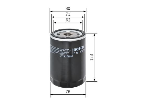 Bosch Oliefilter 0 451 103 086