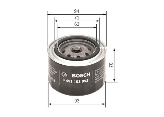 Bosch Oliefilter 0 451 103 093