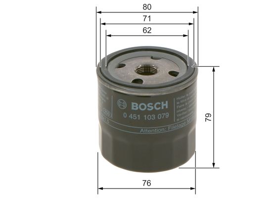 Bosch Oliefilter 0 451 103 204