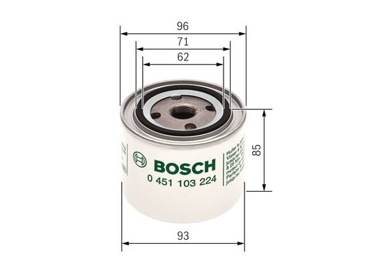 Bosch Oliefilter 0 451 103 224