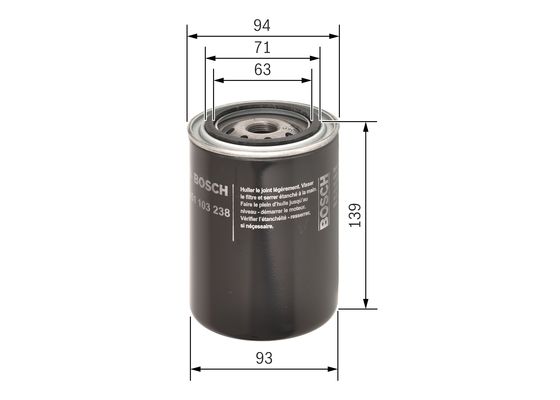 Bosch Oliefilter 0 451 103 238