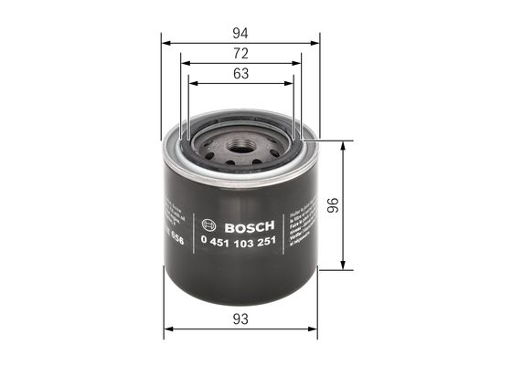 Bosch Oliefilter 0 451 103 251