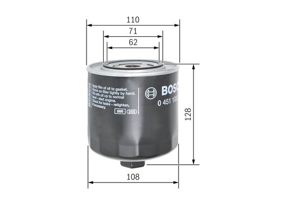 Bosch Oliefilter 0 451 103 257