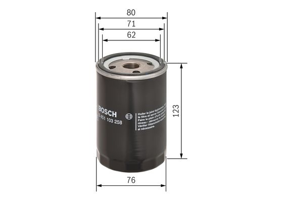 Bosch Oliefilter 0 451 103 258