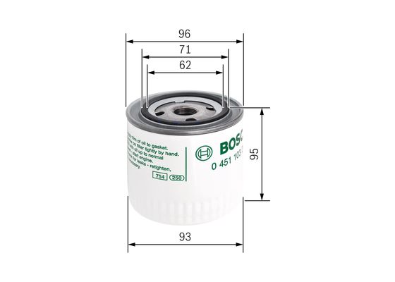 Bosch Oliefilter 0 451 103 260