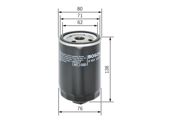 Bosch Oliefilter 0 451 103 280