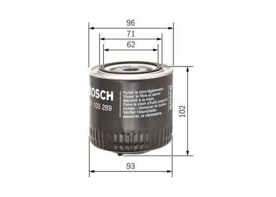 Bosch Oliefilter 0 451 103 289