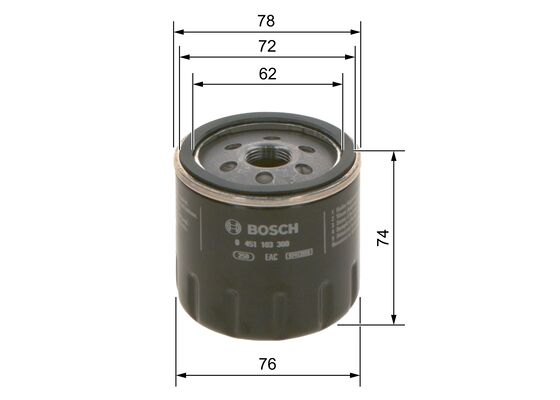 Bosch Oliefilter 0 451 103 300