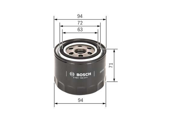 Bosch Oliefilter 0 451 103 311