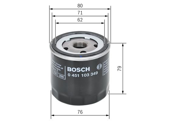 Bosch Oliefilter 0 451 103 349