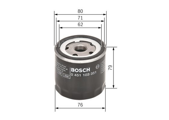 Bosch Oliefilter 0 451 103 351