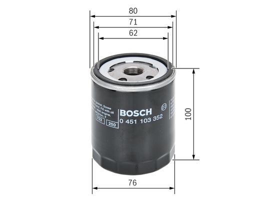 Bosch Oliefilter 0 451 103 352