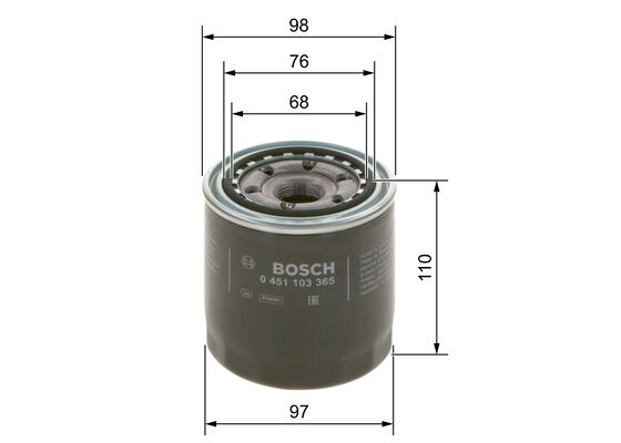 Bosch Oliefilter 0 451 103 365