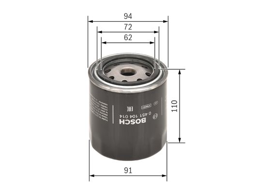 Bosch Oliefilter 0 451 104 014