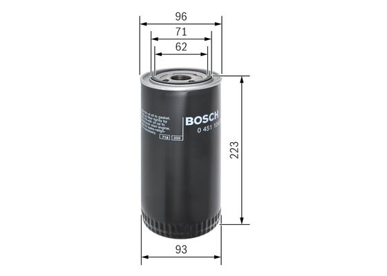 Bosch Oliefilter 0 451 104 015