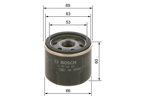 Bosch Oliefilter 0 451 104 025