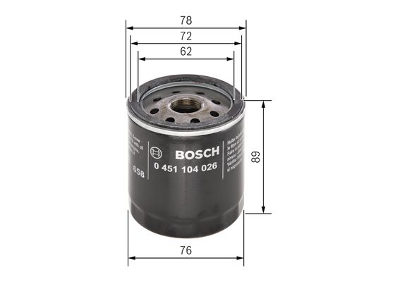 Bosch Oliefilter 0 451 104 026