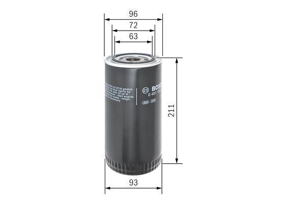 Bosch Oliefilter 0 451 105 067