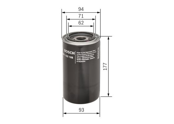 Bosch Oliefilter 0 451 105 188