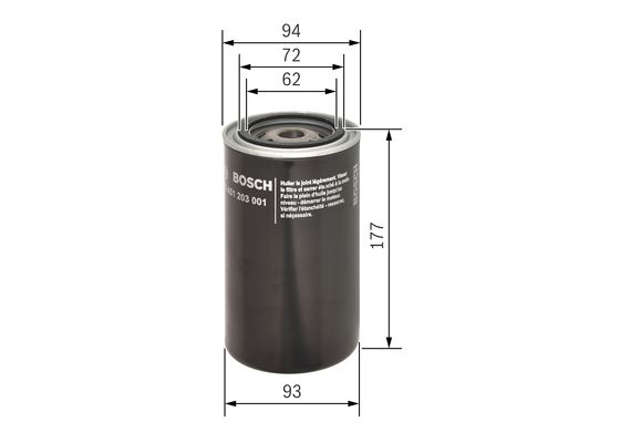 Bosch Oliefilter 0 451 203 001