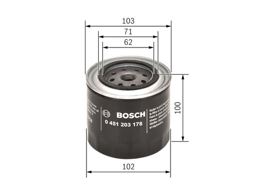 Bosch Oliefilter 0 451 203 178