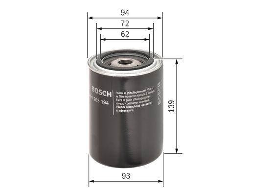 Bosch Oliefilter 0 451 203 194