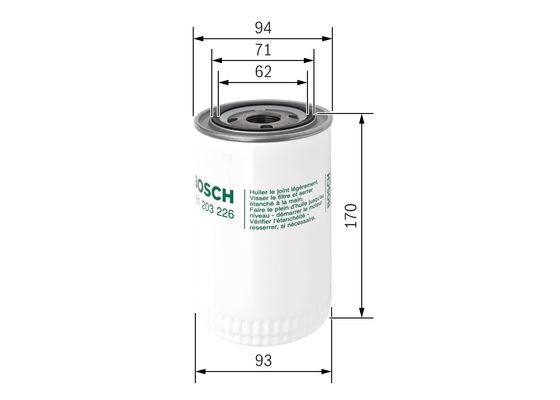 Bosch Oliefilter 0 451 203 226