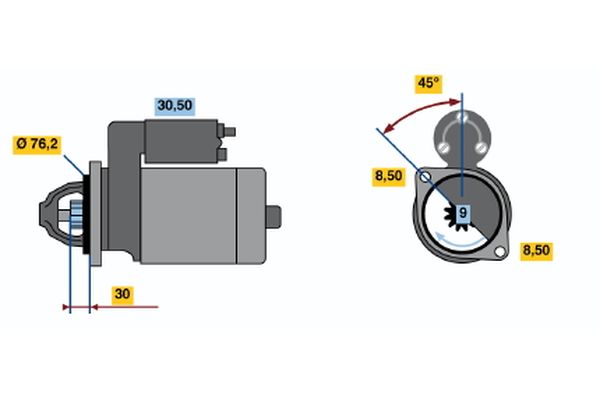Bosch Starter 0 986 010 380