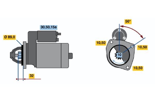 Bosch Starter 0 986 010 400