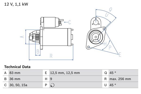 Bosch Starter 0 986 010 650