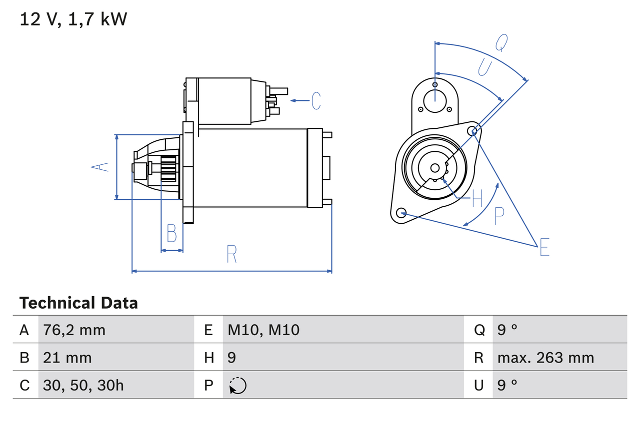 Bosch Starter 0 986 016 920