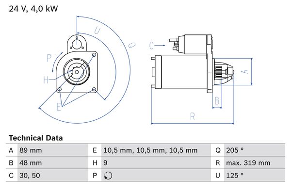 Bosch Starter 0 986 017 240