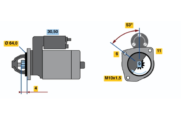 Bosch Starter 0 986 017 840