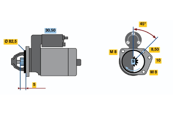Bosch Starter 0 986 019 311