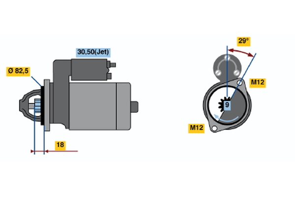 Bosch Starter 0 986 021 610